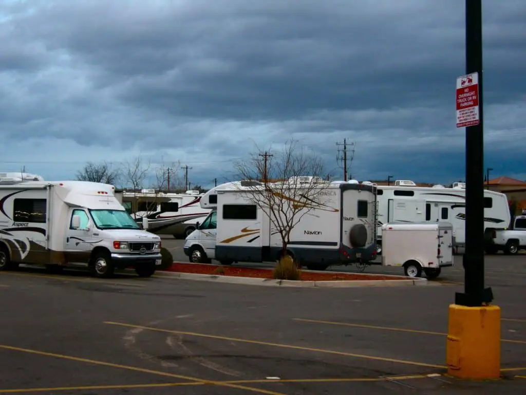 Why did Walmart stop overnight parking?