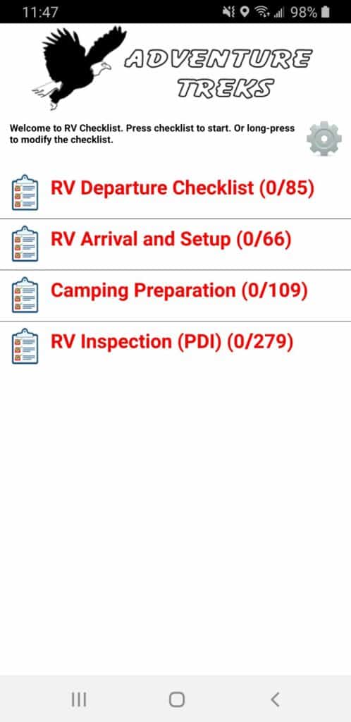 Top RV Checklist Apps